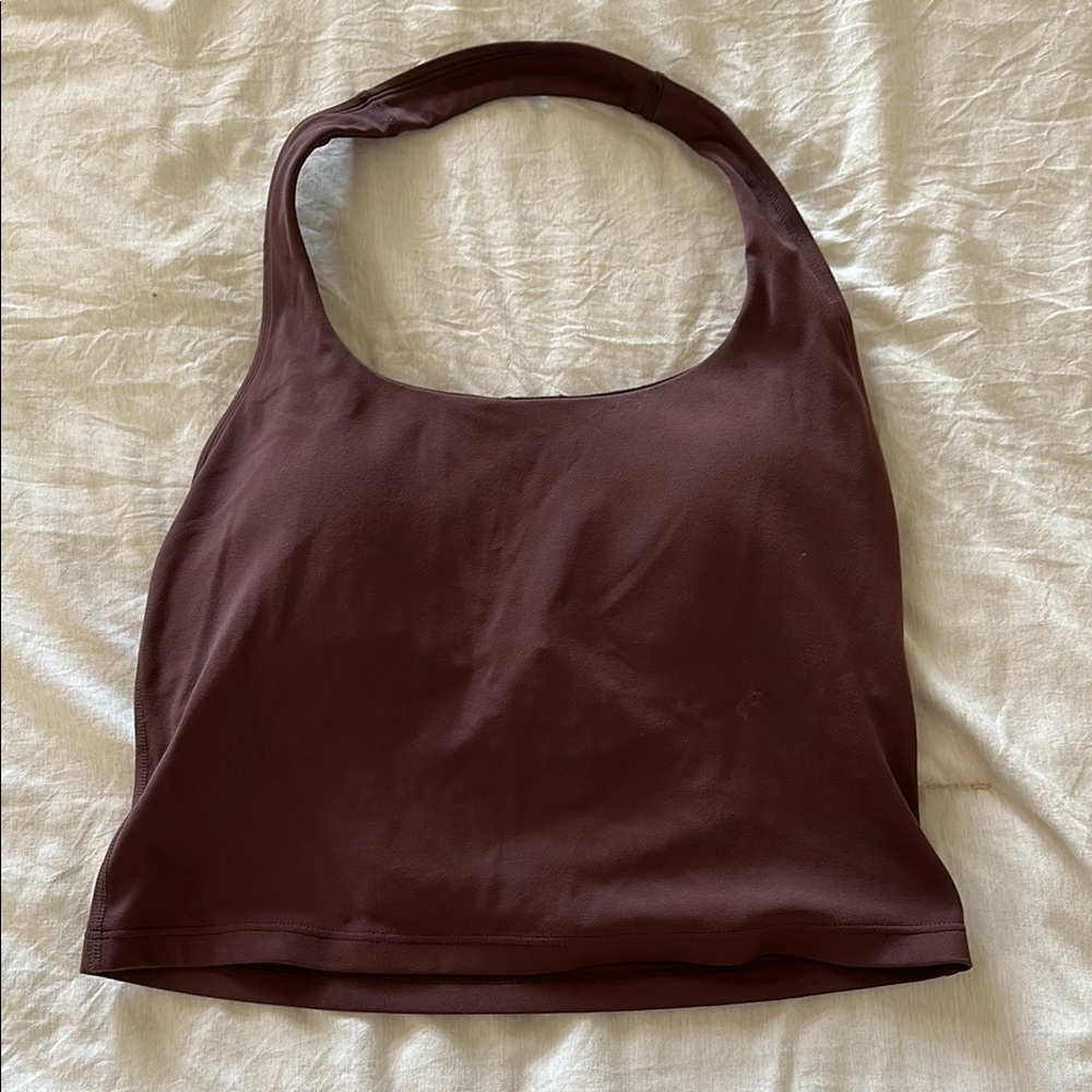 CRZ YOGA Women's Crop Top in Dark Brown